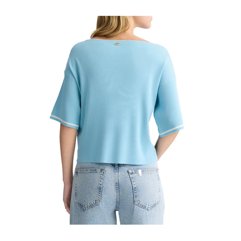 Liu Jo Maglia Maglia Donna con inserto in tulle S P25 - LIU.JOTA5098MS027 - C3597 - S - Francavilla Moda